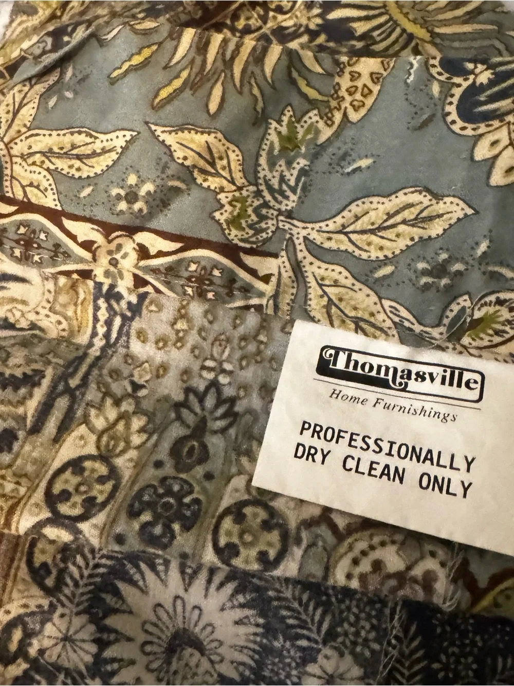 Tropical shower curtain in teals , blues and greens